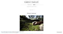 Desktop Screenshot of fareeznazlan.wordpress.com