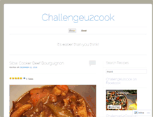 Tablet Screenshot of challengeu2cook.wordpress.com