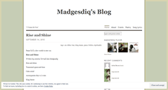 Desktop Screenshot of madgesdiq.wordpress.com