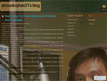 Tablet Screenshot of ahmadroyhan31.wordpress.com