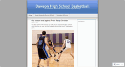 Desktop Screenshot of dawsonbasketball.wordpress.com