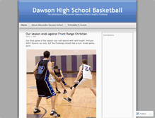 Tablet Screenshot of dawsonbasketball.wordpress.com