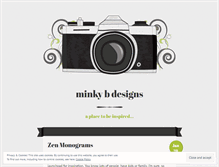 Tablet Screenshot of minkybdesigns.wordpress.com