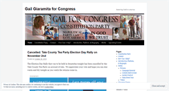 Desktop Screenshot of gailforcongress.wordpress.com