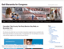 Tablet Screenshot of gailforcongress.wordpress.com