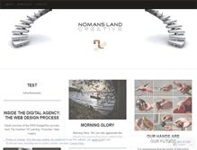 Tablet Screenshot of nomanslandcreative.wordpress.com