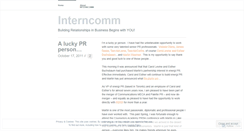 Desktop Screenshot of interncomm.wordpress.com