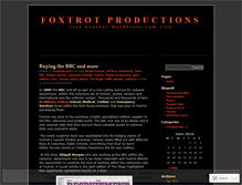 Tablet Screenshot of foxtrotcostumes.wordpress.com