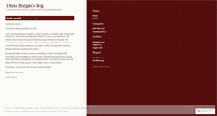 Desktop Screenshot of dianamargala.wordpress.com
