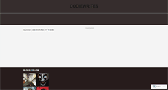 Desktop Screenshot of codiewrites.wordpress.com