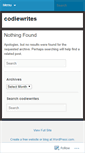 Mobile Screenshot of codiewrites.wordpress.com