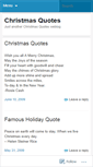 Mobile Screenshot of christmasquotes.wordpress.com