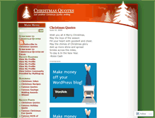 Tablet Screenshot of christmasquotes.wordpress.com