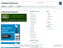 Tablet Screenshot of interwatches.wordpress.com