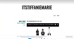 Desktop Screenshot of itstiffaniemarie.wordpress.com