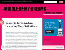 Tablet Screenshot of middleofmydreams.wordpress.com