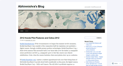 Desktop Screenshot of abhinmishra.wordpress.com