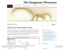 Tablet Screenshot of imaginosaurus.wordpress.com