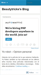 Mobile Screenshot of beautytricks.wordpress.com