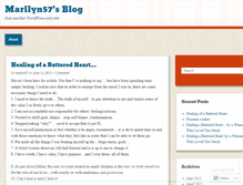 Tablet Screenshot of marilyn57.wordpress.com