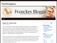 Tablet Screenshot of franckesblogg.wordpress.com