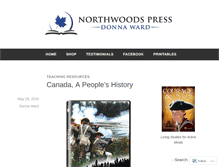 Tablet Screenshot of northwoodspress.wordpress.com