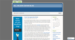 Desktop Screenshot of billwilsoncenter.wordpress.com