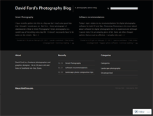 Tablet Screenshot of davidfordphotography.wordpress.com