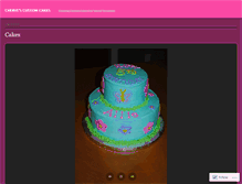 Tablet Screenshot of cherylscustomcakes.wordpress.com