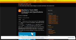 Desktop Screenshot of mobilesplus.wordpress.com