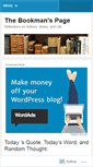 Mobile Screenshot of bookmanspage.wordpress.com