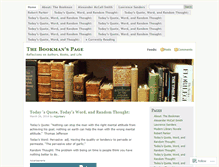 Tablet Screenshot of bookmanspage.wordpress.com