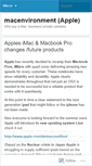 Mobile Screenshot of macenvironment.wordpress.com