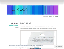 Tablet Screenshot of nailsaholic.wordpress.com