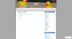 Desktop Screenshot of 15all.wordpress.com