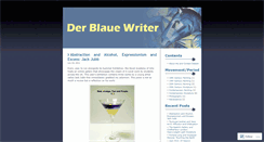 Desktop Screenshot of derblauewriter.wordpress.com