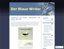Tablet Screenshot of derblauewriter.wordpress.com