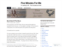 Tablet Screenshot of fiveminutesforme.wordpress.com