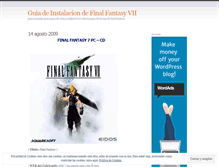 Tablet Screenshot of guiadeinstalaciondefinalfantasy7.wordpress.com