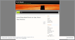 Desktop Screenshot of inaworld.wordpress.com