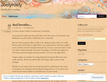 Tablet Screenshot of joelyroely.wordpress.com