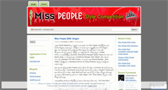 Desktop Screenshot of misspeople.wordpress.com