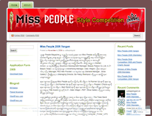 Tablet Screenshot of misspeople.wordpress.com