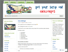 Tablet Screenshot of getyourscrapon.wordpress.com