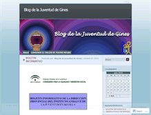 Tablet Screenshot of juventudgines.wordpress.com