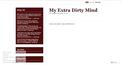 Desktop Screenshot of myextradirtymind.wordpress.com