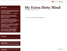 Tablet Screenshot of myextradirtymind.wordpress.com