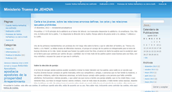 Desktop Screenshot of ministeriotruenodejehova.wordpress.com