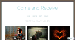 Desktop Screenshot of comeandreceive.wordpress.com