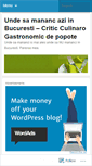 Mobile Screenshot of bucharestdining.wordpress.com